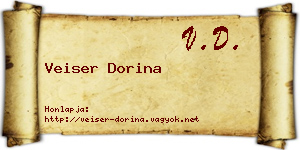 Veiser Dorina névjegykártya